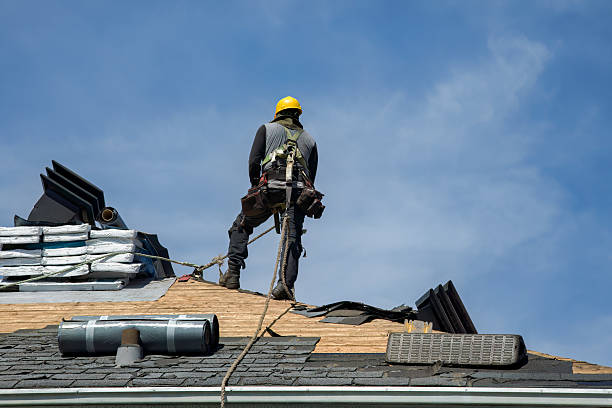 Professional Roof Replacement technician working in Sterling Forest, NY